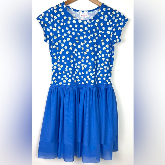 Hanna Andersson Blue Daisy Tulle Dress 150 - Picture 1 of 15